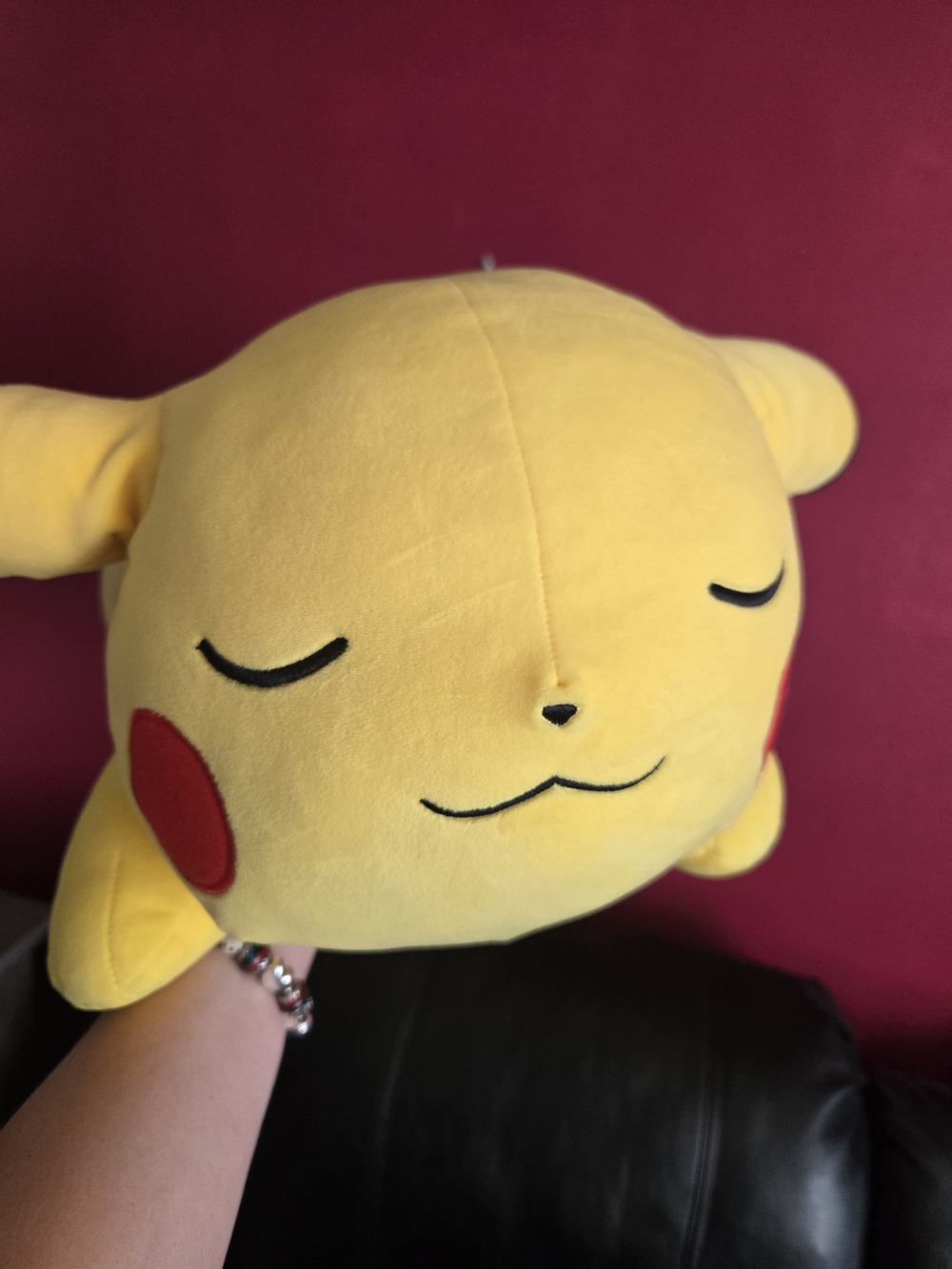 Large Yellow Sleeping Pikachu Plush - Picture 6 of 6